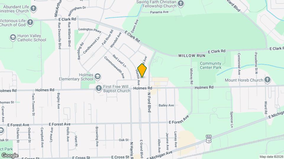 952 Hunter Ave Map and Location Details