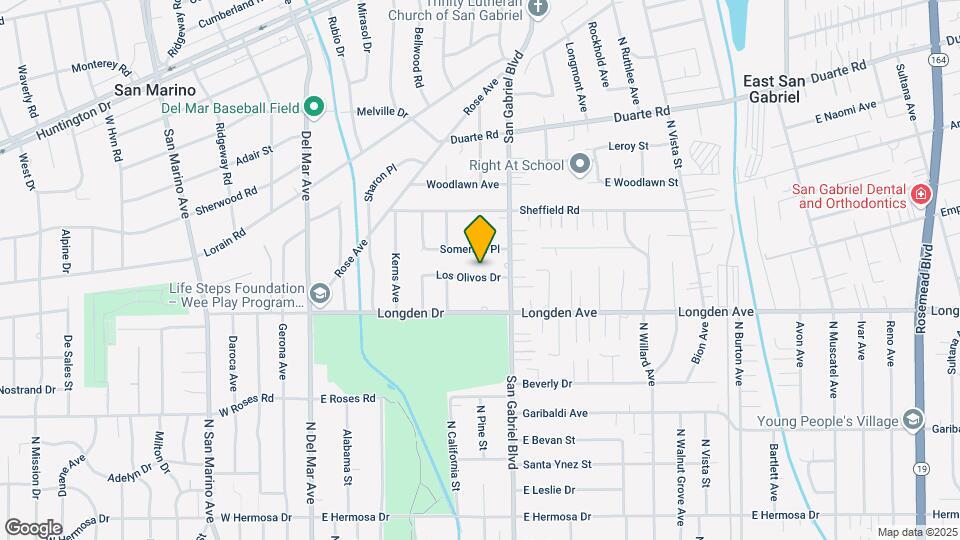 629 Los Olivos Dr Map and Location Details