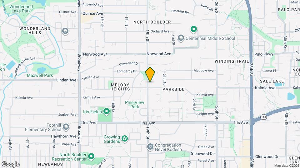 3640 19th St Map and Location Details