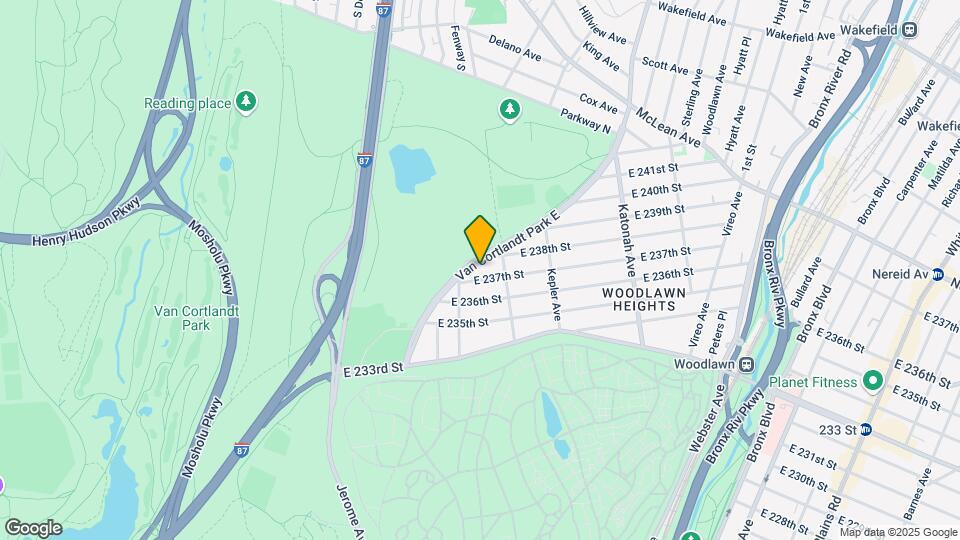 4320 Van Cortlandt Map and Location Details