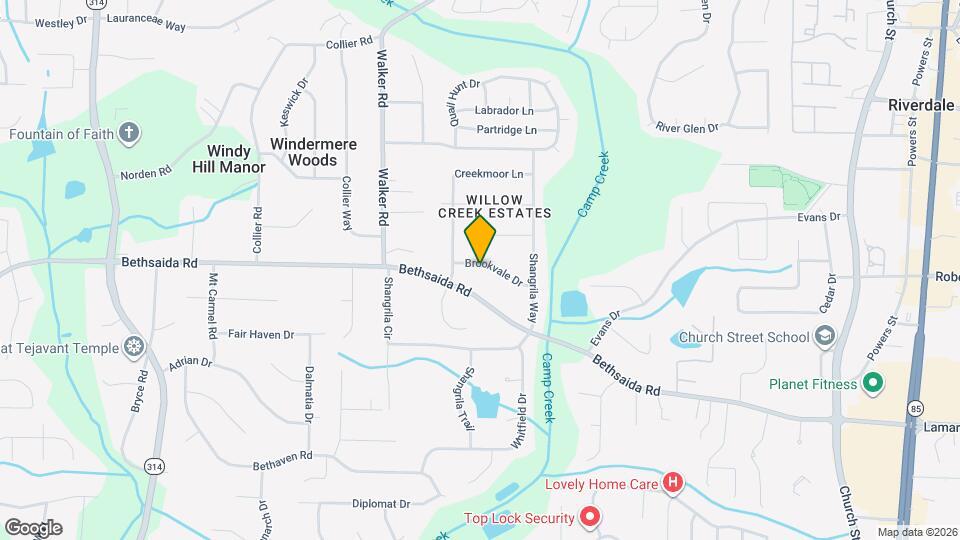 1292 Brookvale Dr Mapa y Detalles de la Ubicación