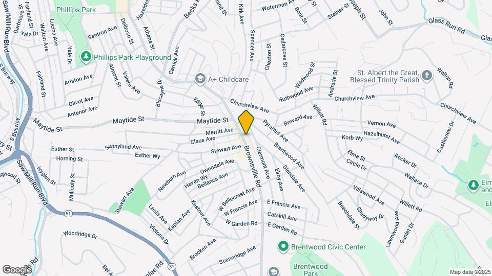 2811 Brownsville Rd Map and Location Details