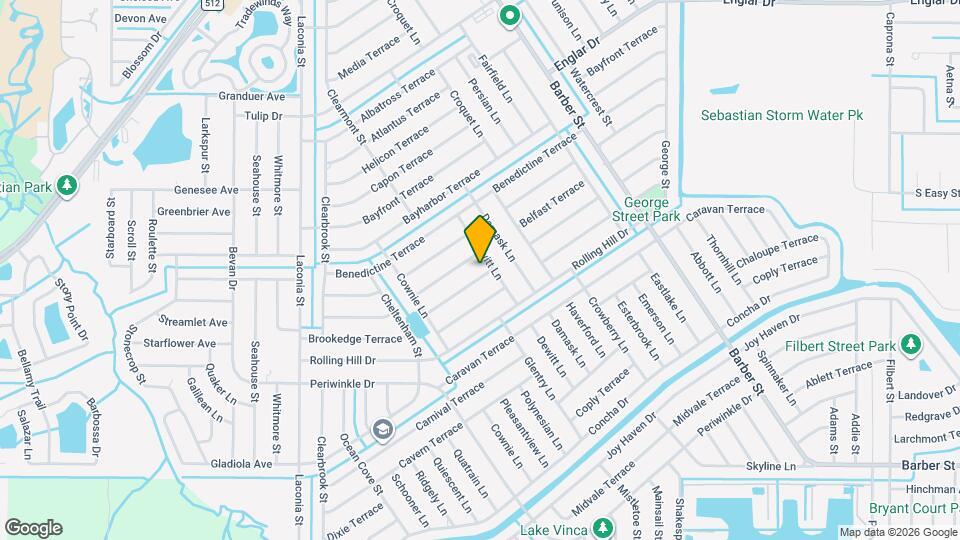 609 Brookedge Terrace Map and Location Details