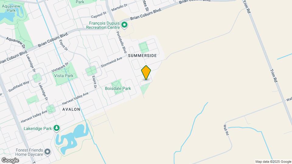 116 Sunshine Crescent Map and Location Details