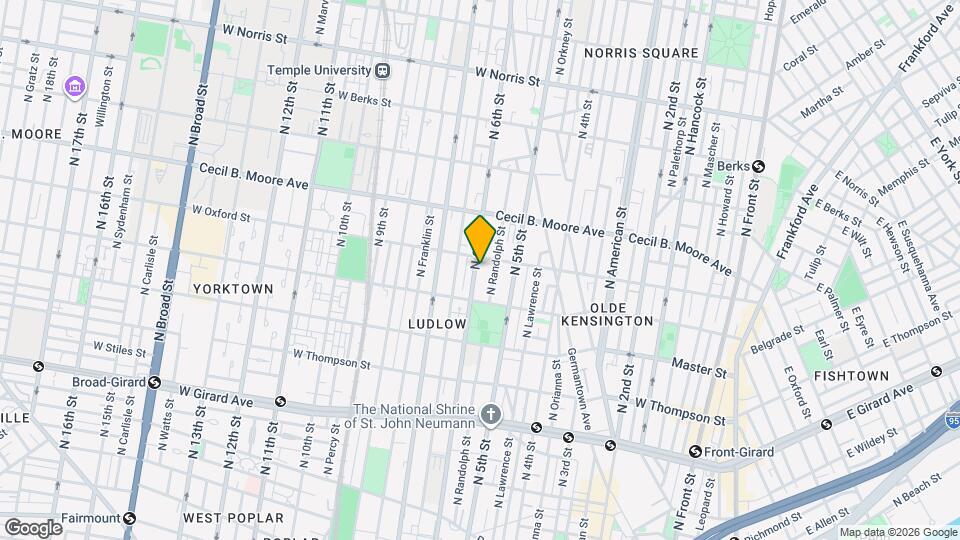 1545 N 6th St, Unit 4 Map and Location Details