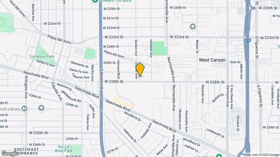 1447 W 228th St Mapa y Detalles de la Ubicación
