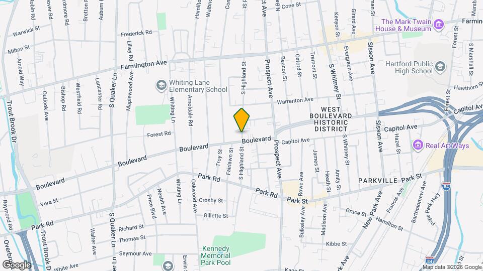 149 S Highland St, Unit 2 Map and Location Details