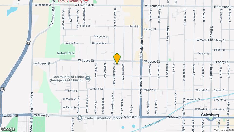 559 N Hawkinson Ave Map and Location Details