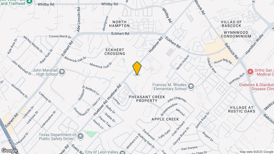 8028 Huebner Rd Mapa y Detalles de la Ubicación