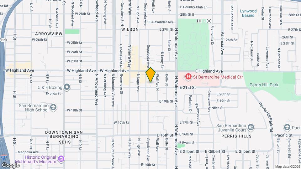 220 E 21st St Map and Location Details