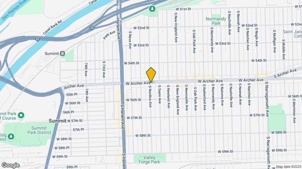 7027 W Archer Ave Mapa y Detalles de la Ubicación