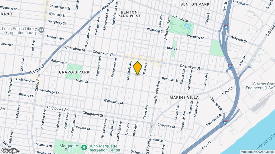2722 Potomac St Map and Location Details