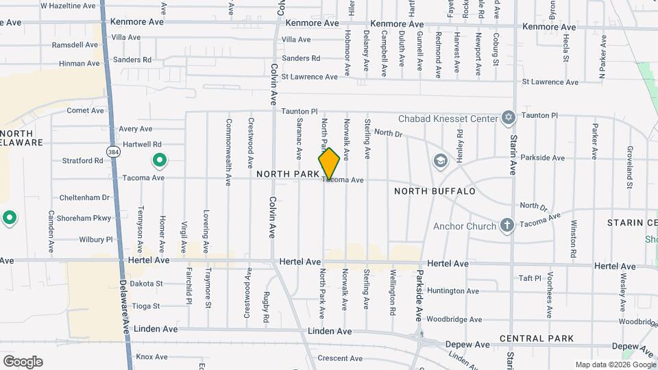 237 North Park Ave Map and Location Details