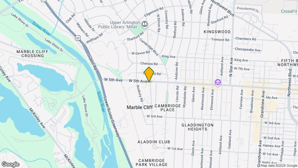 1629 Arlington Ave Map and Location Details