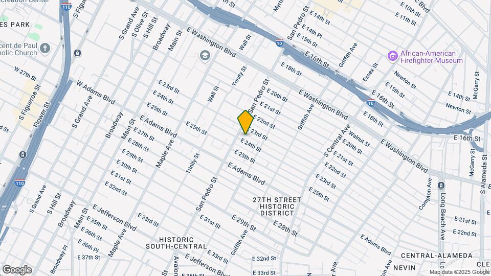 725-737 E 24th St Map and Location Details
