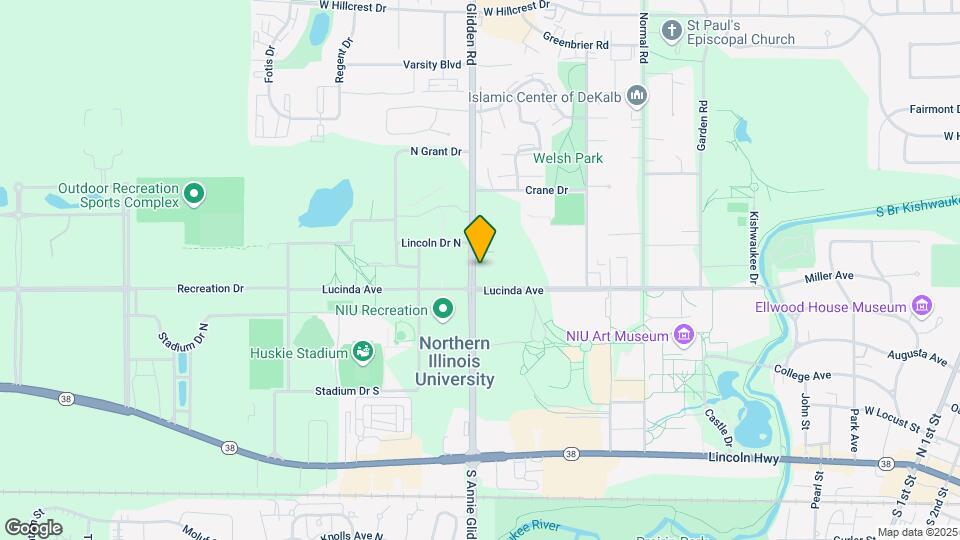 408 N Annie Glidden Rd Map and Location Details