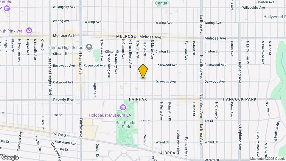 401 N Vista St Mapa y Detalles de la Ubicación