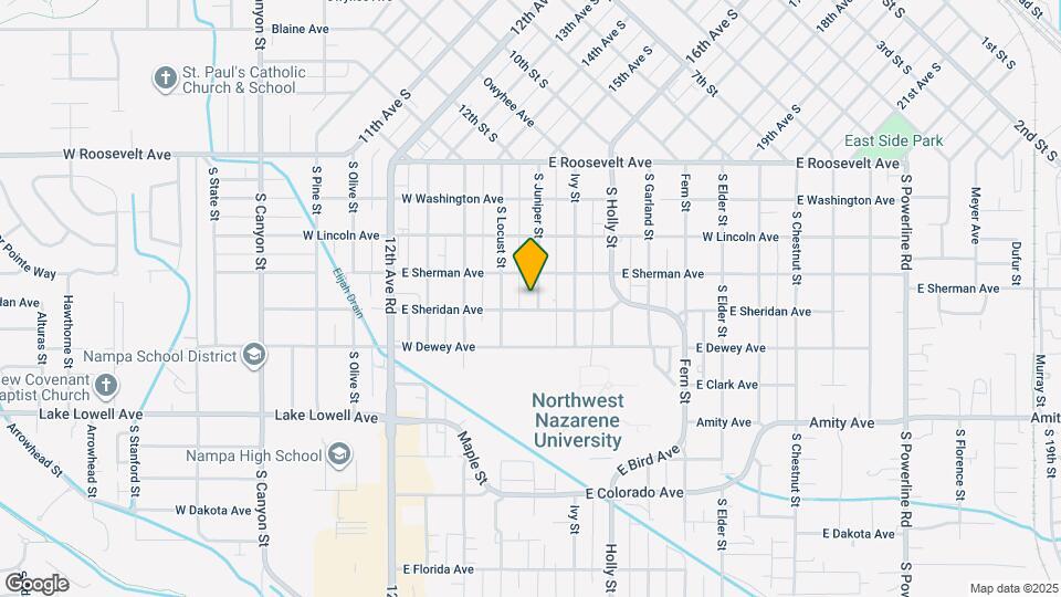 419 S Juniper St Map and Location Details