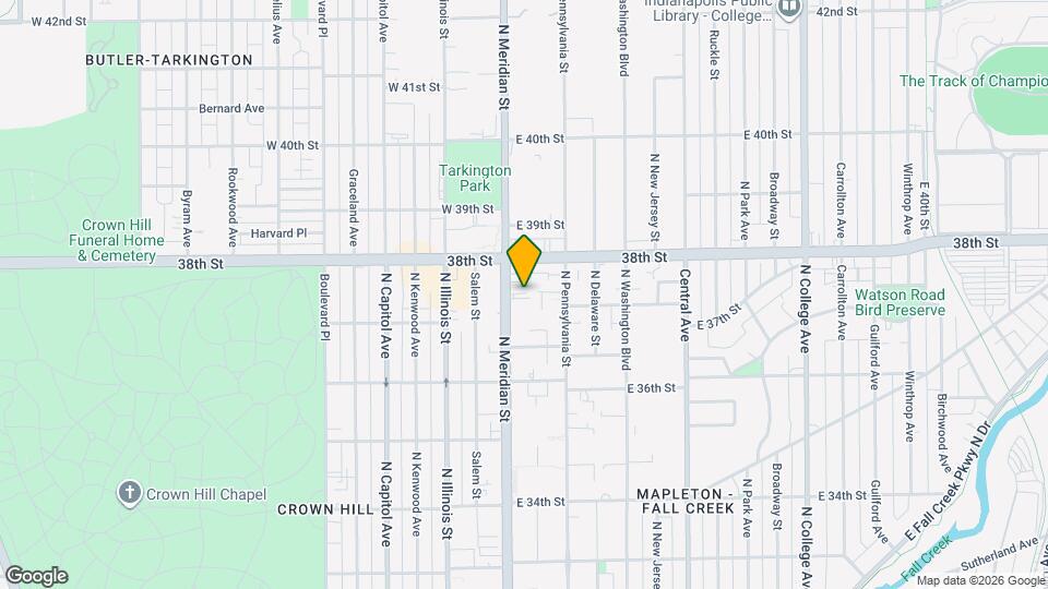 3753 N Meridian St, Unit 104 Map and Location Details