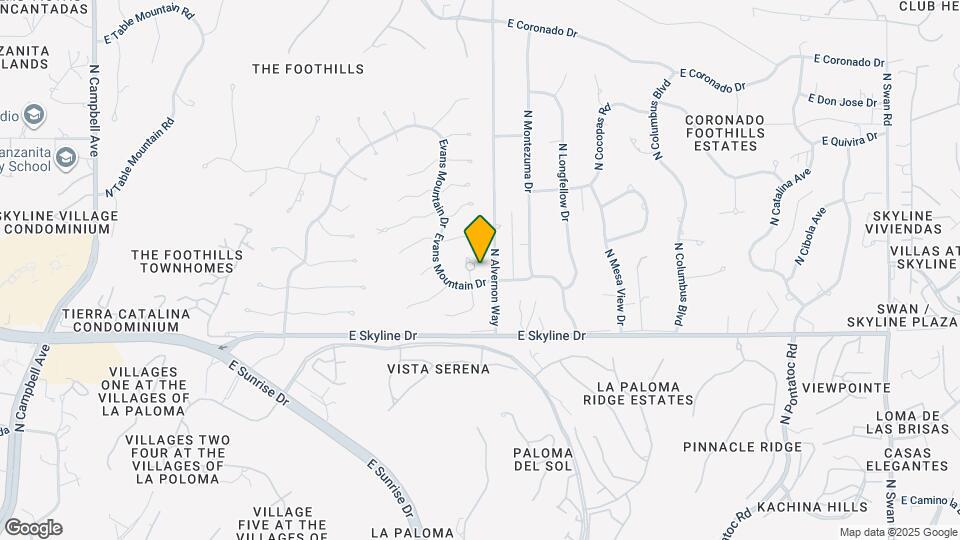 6532 N Burro Creek Pl Map and Location Details