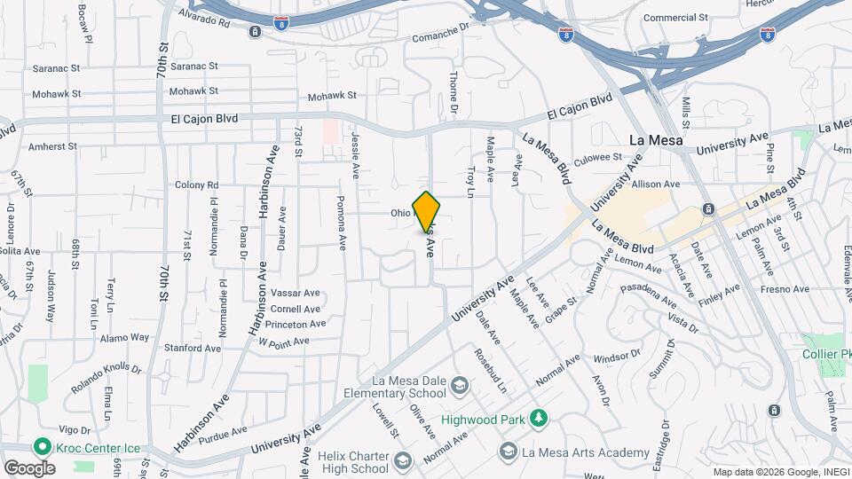 4650 Parks Ave Map and Location Details