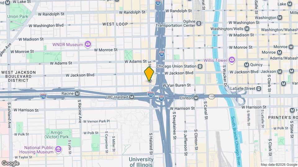 336 S Halsted St, Unit 513 Map and Location Details