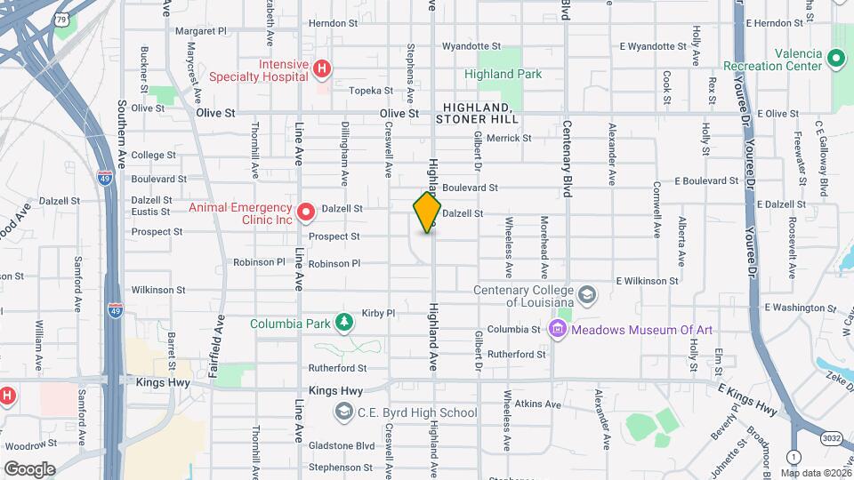 2430 Highland Ave Map and Location Details