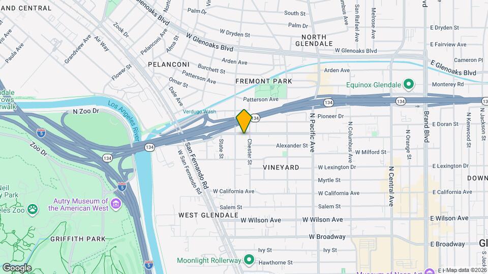 706 W Doran St Map and Location Details
