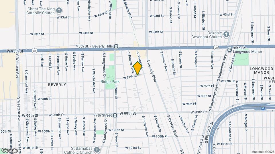 9701 S Prospect Ave Map and Location Details