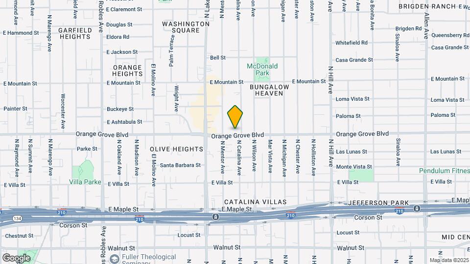 999 Orange Grove Blvd Map and Location Details