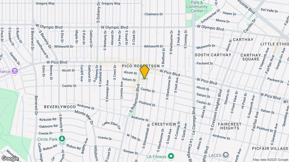 1455 S Wooster St Map and Location Details