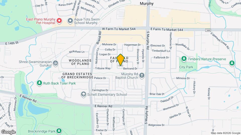 1001 Coolidge St Map and Location Details