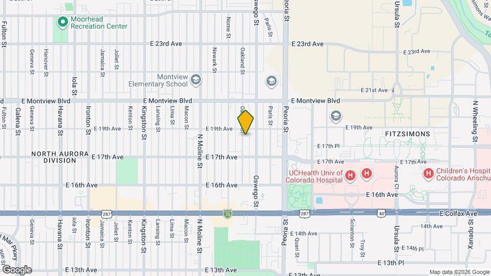 1764 Oakland St Map and Location Details