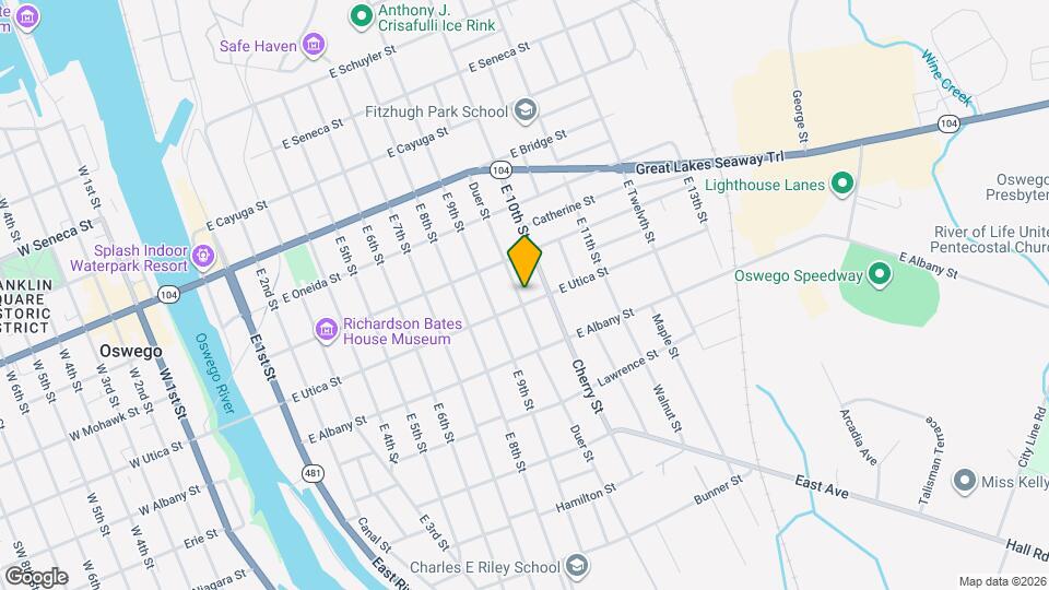 125 E Utica St Mapa y Detalles de la Ubicación