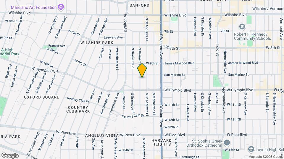 950 S Gramercy Dr Map and Location Details