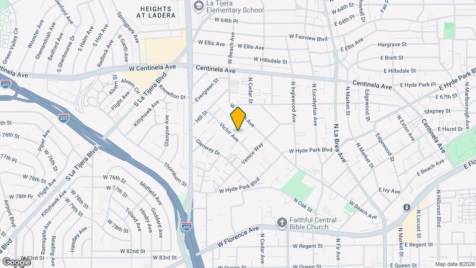 845 Victor Ave Map and Location Details