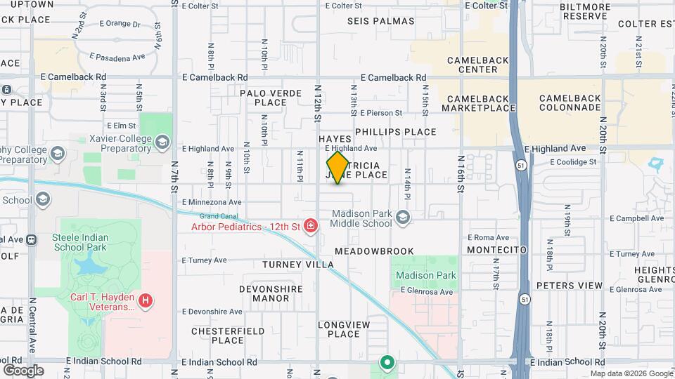 1209 E Meadowbrook Ave Map and Location Details