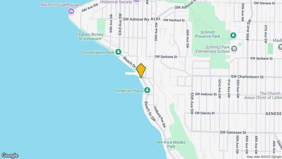 3801 Beach Dr SW Map and Location Details