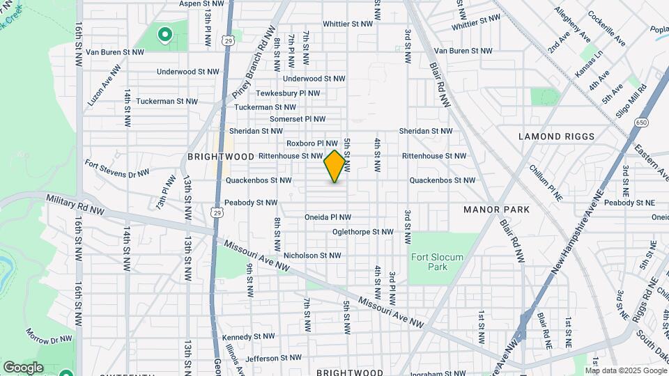 521 Powhatan Pl NW, Unit Top 2 Levels Map and Location Details
