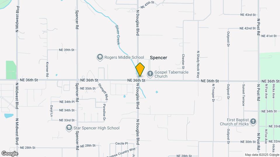 9001 NE 36th St Map and Location Details