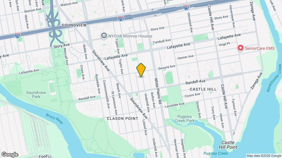 641 Underhill Ave Map and Location Details