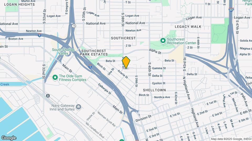 3811 Gamma St Map and Location Details