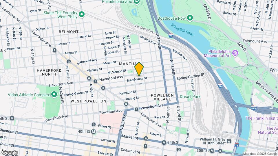 3617 Brandywine St Map and Location Details