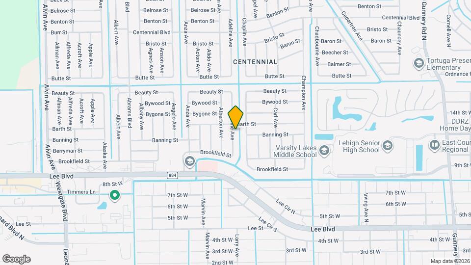 826 Adeline Ave Mapa y Detalles de la Ubicación