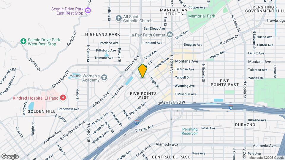 2600-2604 Pershing Dr Map and Location Details