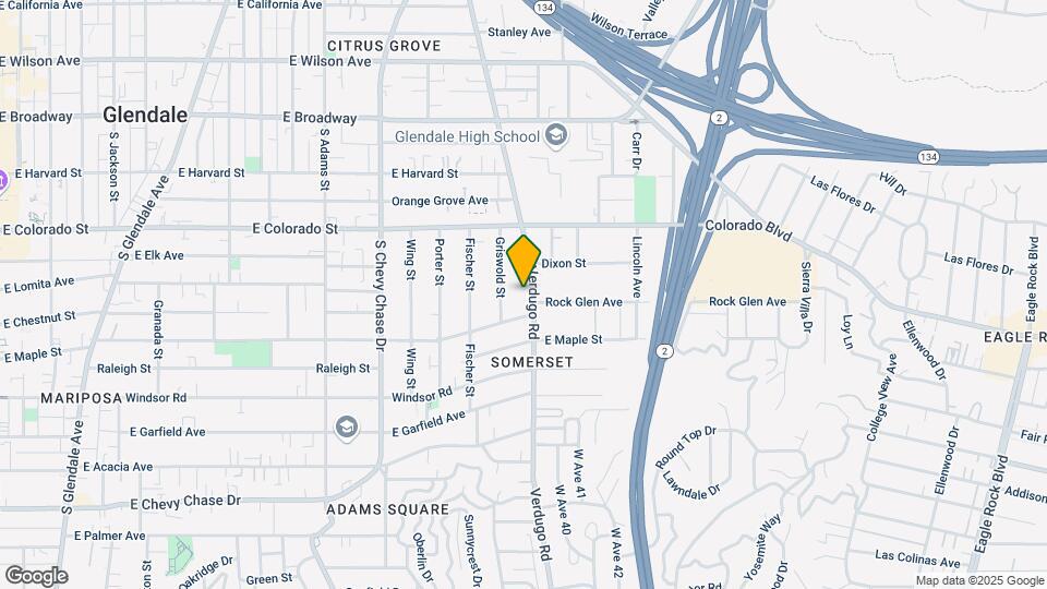 505 S Verdugo Rd Mapa y Detalles de la Ubicación