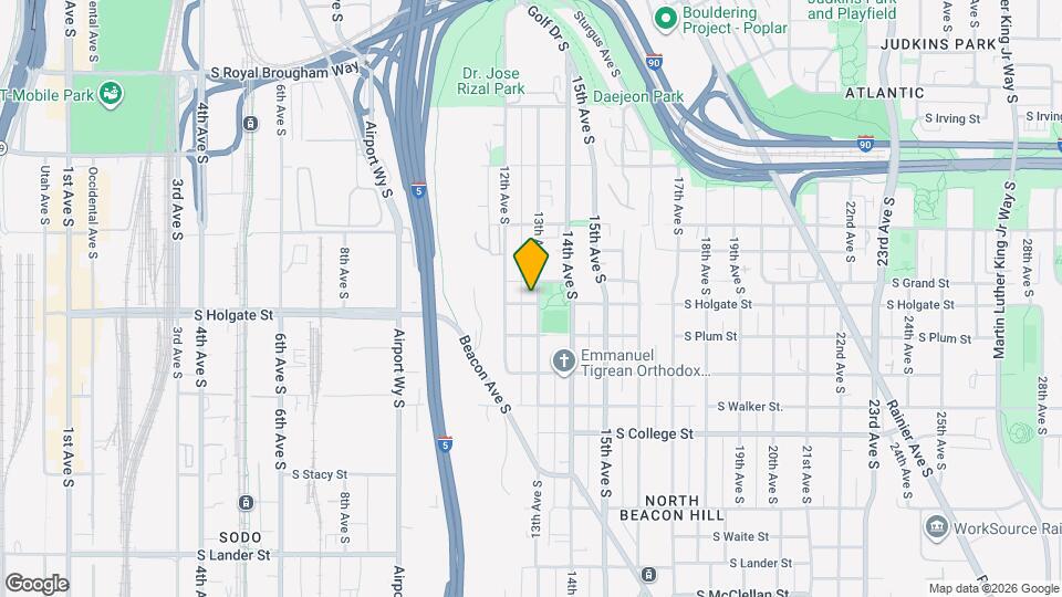 1220 S Holgate St, Unit B 2 Map and Location Details