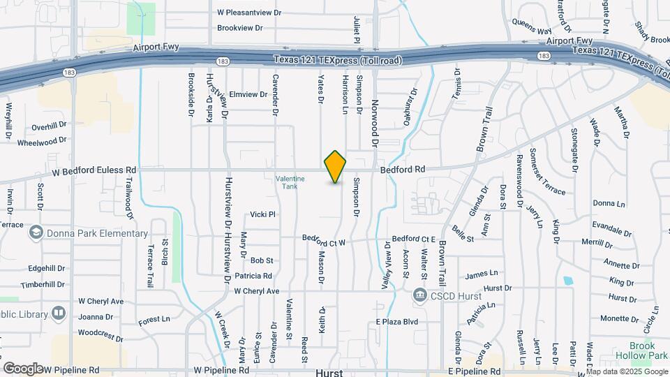 1221 Harrison Ln Map and Location Details