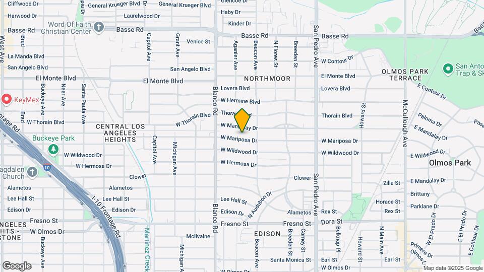527 W Mariposa Dr Map and Location Details