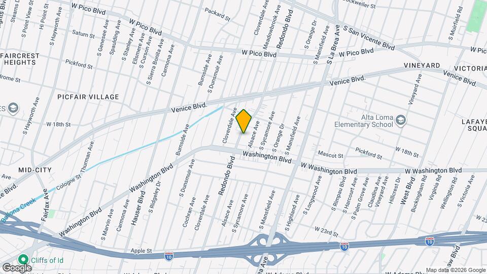 1856 Redondo Blvd Map and Location Details